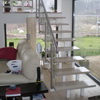 scara balansata inox metal sticla